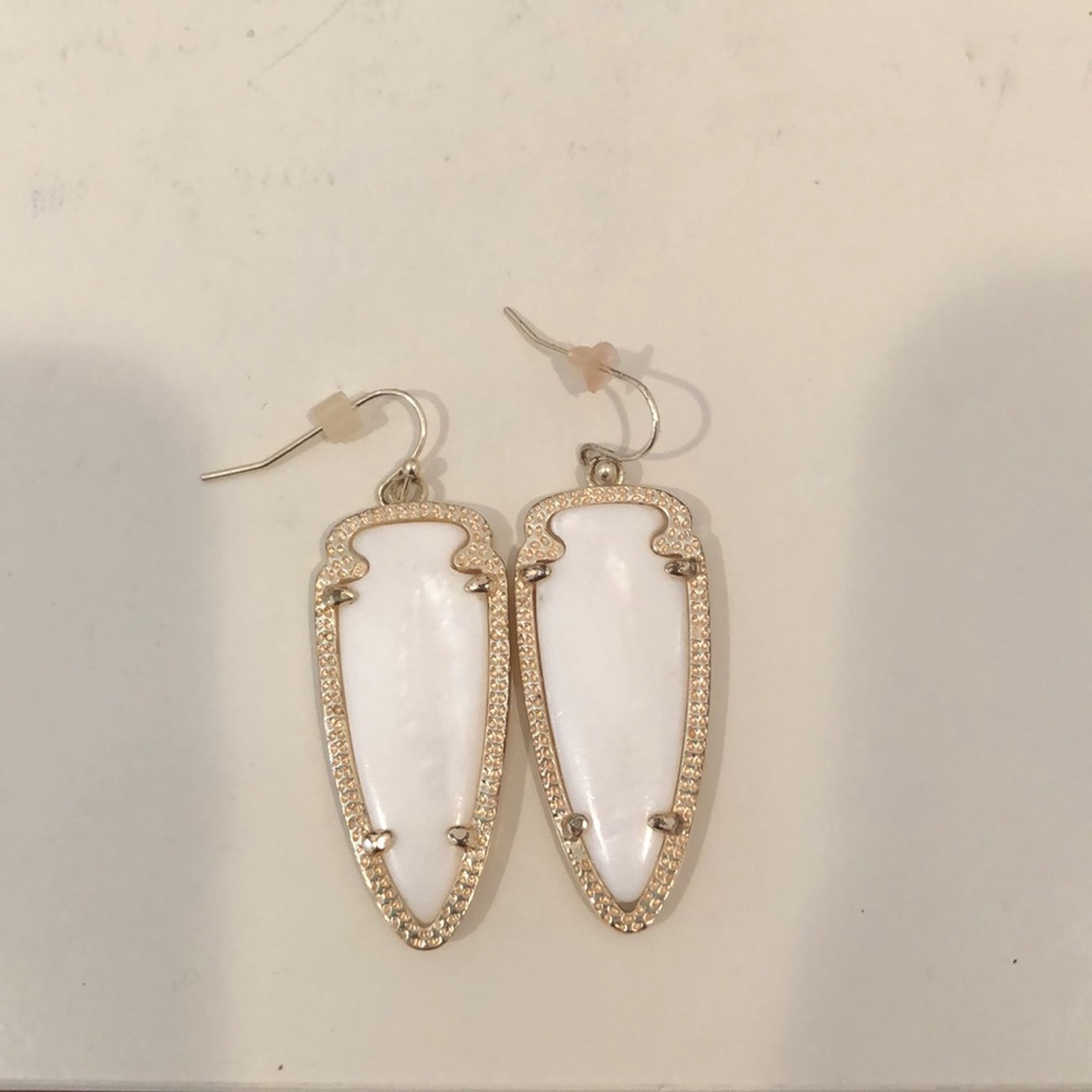 Kendra Scott White Earrings